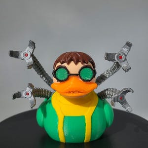 3D Printed Tentacle Villain Jeep Duck – Comic Book-Inspired Dashboard Duck – Mad Scientist Car Buddy
