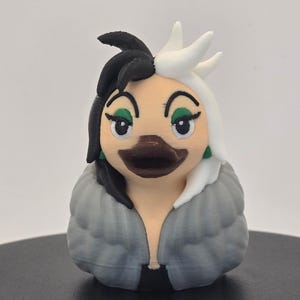 Fashion Villain Duck – 3D Printed Jeep Duck Collectible | Villain Decor, Parody Gift, Dashboard or Shelf Figurine