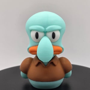 Grumpy Sea Neighbor Jeep Duck | 3D Printed Collectible | Handmade Dashboard Duck Figurine | Squid Parody Pop Culture Duck