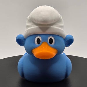Blue Gnome-Themed Jeep Duck | 3D Printed Collectible | Jeep Accessory or Display Figurine