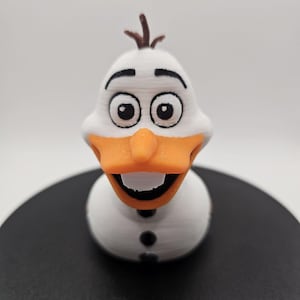 Snowman-Themed Jeep Duck | Olaf-Inspired Collectible for Jeep Ducking Fun | 3D Printed Handmade in USA