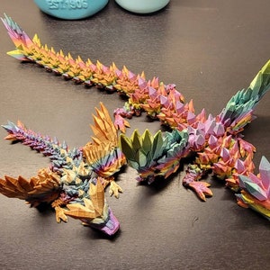 Crystal Wing Dragon articulated 3D Printed