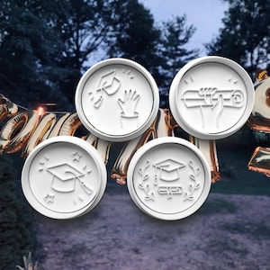 Graduation Cookie Cutters with Stamps