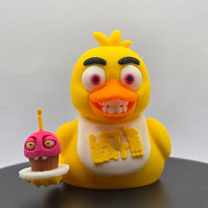 EXCLUSIVE Creepy Cupcake Duck – 3D Printed Horror Jeep Duck | Spooky Ducking Collectible | Halloween Dashboard Duck | ONLY at J.A.N.K. 3D