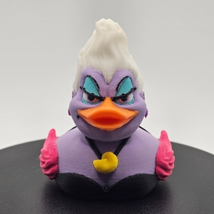 Pato Jeep de la Bruja del Mar / Coleccionable impreso en 3D / Diversión de patos inspirada en villanos
