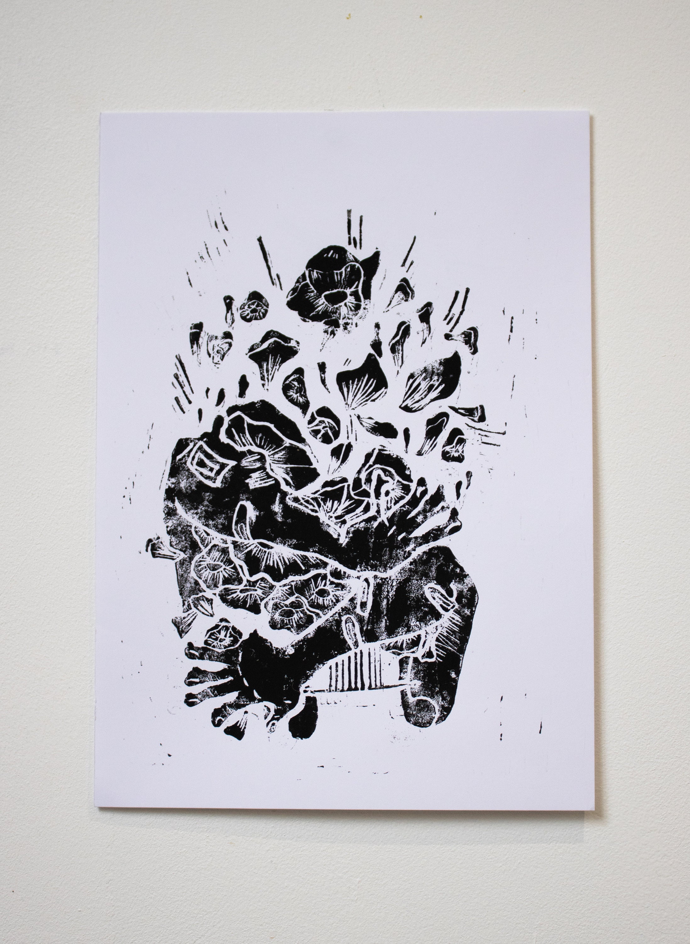 Affiche Linogravure - Orphée et Eurydice