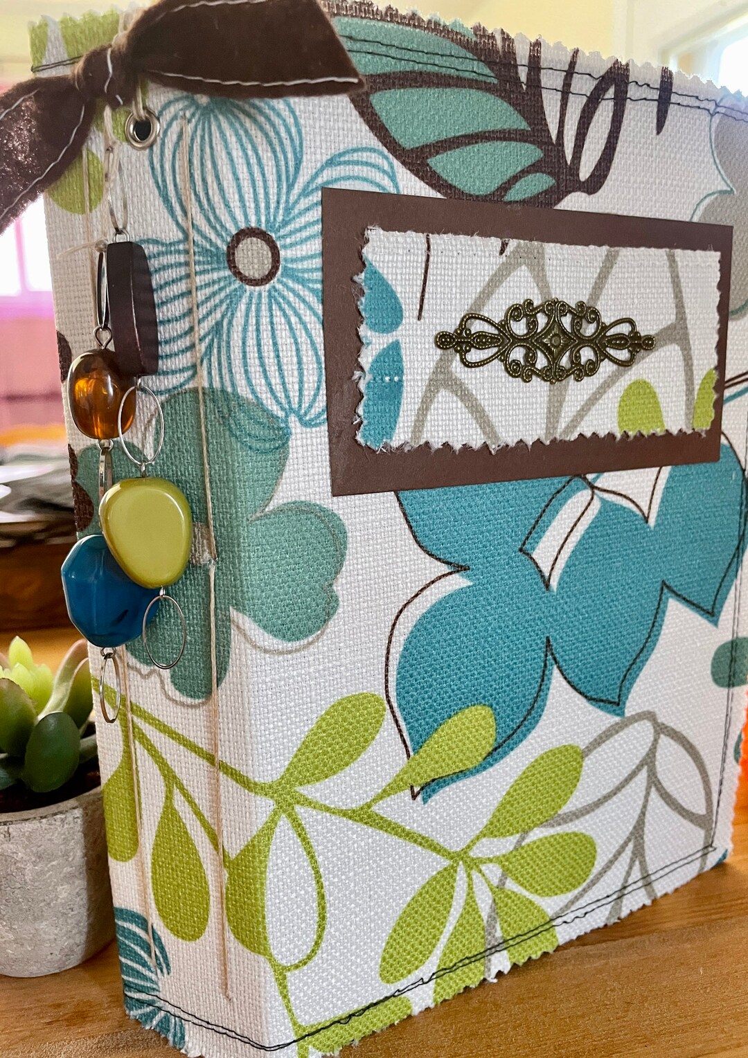 Handmade Large Fabric Covered Junk Journal One of a Kind Etsy