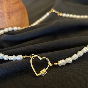 ネックレス・ペンダント TATIANA Heart Toggle Key Point Pearl NecklaceNZ1102 1713908 MUSINSA | TATIANA Heart toggle key point pearl necklace_NZ1102