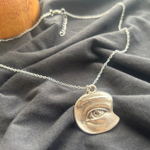 Silver Evil Eye Necklace, Sterling Silver Eye Pendant, Silver Evil Eye, Evil Eye Charm, Eye Necklace, Crying, Fortune Teller, Cool Eye İdea