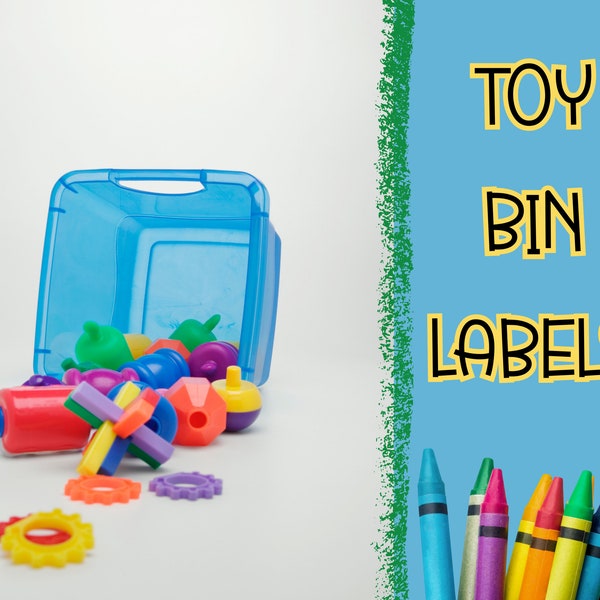 Minimalistic Toy Bin Labels Set, Printable Kids Toys Labels, Custom Toy Labels, Toy Storage Sticker, Kids Room Organization, Toy Room Basket