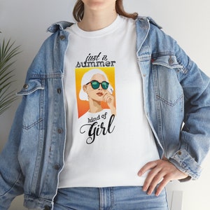 Summer Tee, Boho Tee, Hippie Tee, Vintage Inspired Cotton T-shirt, Oversized Tee, Retro Style T-Shirt, Summer break, Summer Clothing