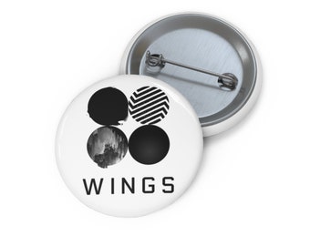 BTS Pin, WINGS Album Pin, BTS backpack pin.
