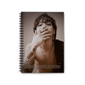 Jungkook Spiral Notebook - Ruled Line, BTS Notebook, JK Notebook