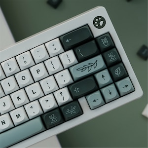 Teclado Mecánico PBT De Doble Color Con Retroiluminación De 104 Teclas, Columna Universal Para Teclado Mecánico Ikbc Cherry MX (gris Cian