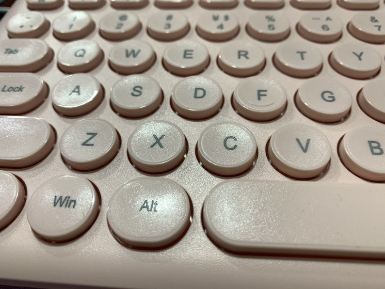 Pastel Pink Keyboard 96 Keys Wired Gaming Keyboard Modern Etsy