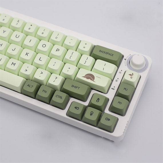 Matcha Theme Green PBT Keycap Set Mechanical Keyboard Keycaps Etsy