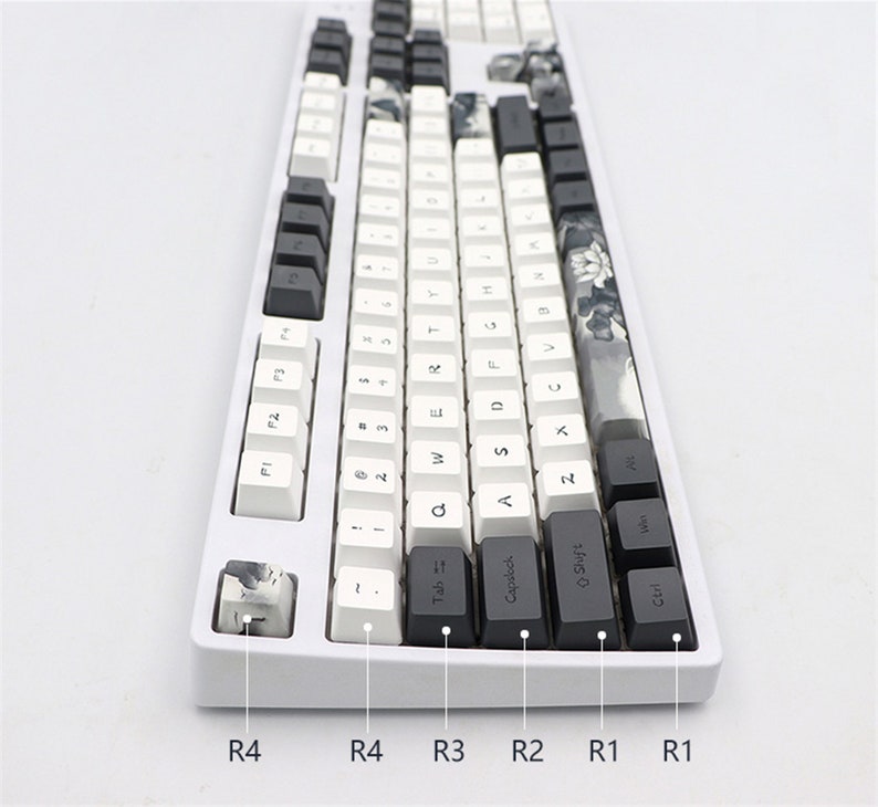 Lotus Flower Theme Keycap Set OEM Profile PBT Subdye Keycap Etsy