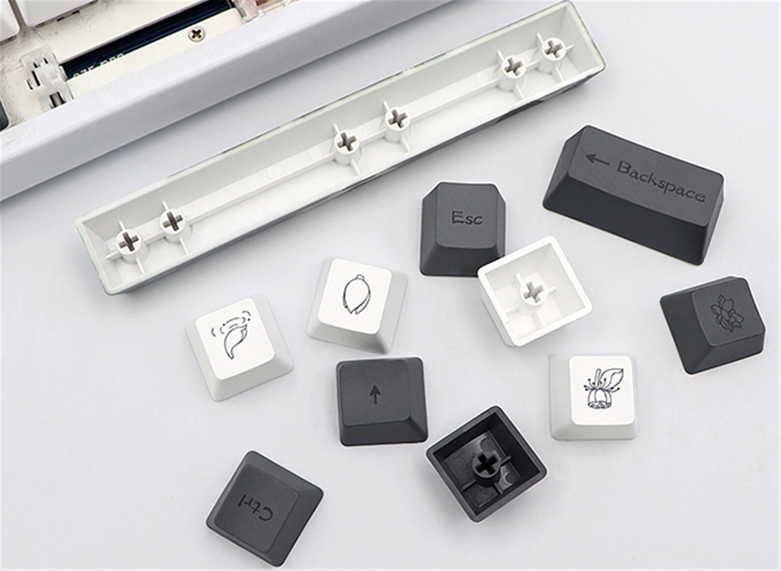 Lotus Flower Theme Keycap Set OEM Profile PBT Subdye Keycap Etsy