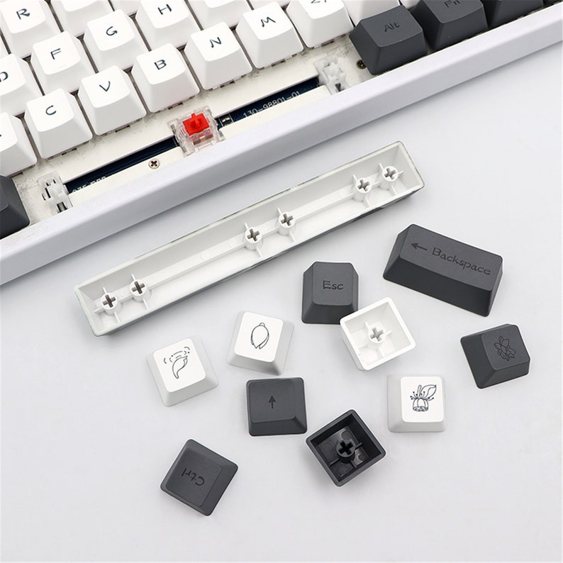 Lotus Flower Theme Keycap Set OEM Profile PBT Subdye Keycap Etsy
