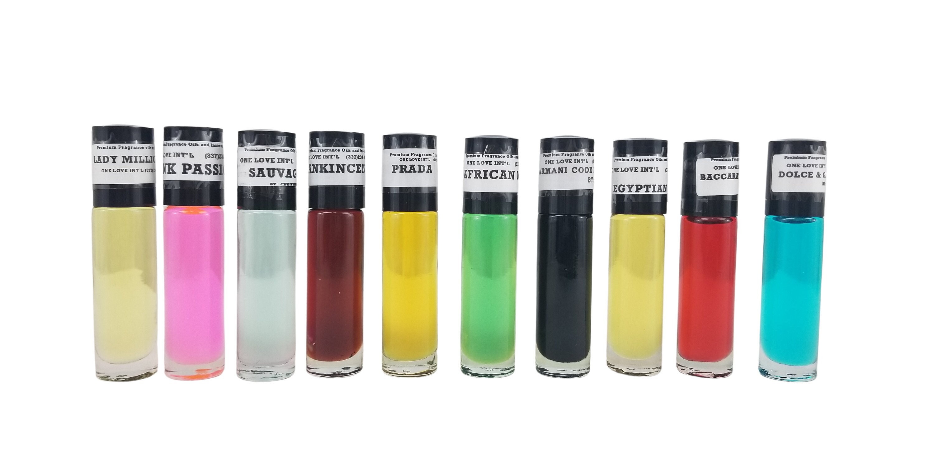 Scented Body Oils for Men Women Unisex, Perfume/Cologne Fragrance Roll On Body Oils, Wholesale Body Oil, for Massage & More List 2/11 (B)