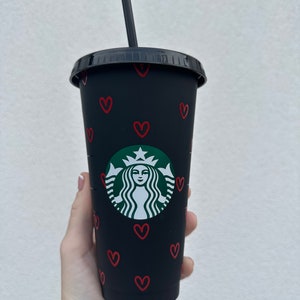 Love heart valentines Starbucks Cold Cup