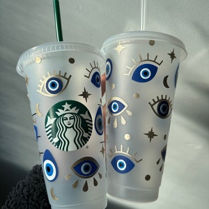 EVIL EYE Starbucks inspired cold cup
