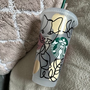 Cats Starbucks inspired Cold Cup