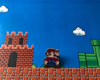NES- Mario Bros- "Mario"- 80's Retro Video Game Collector Pin