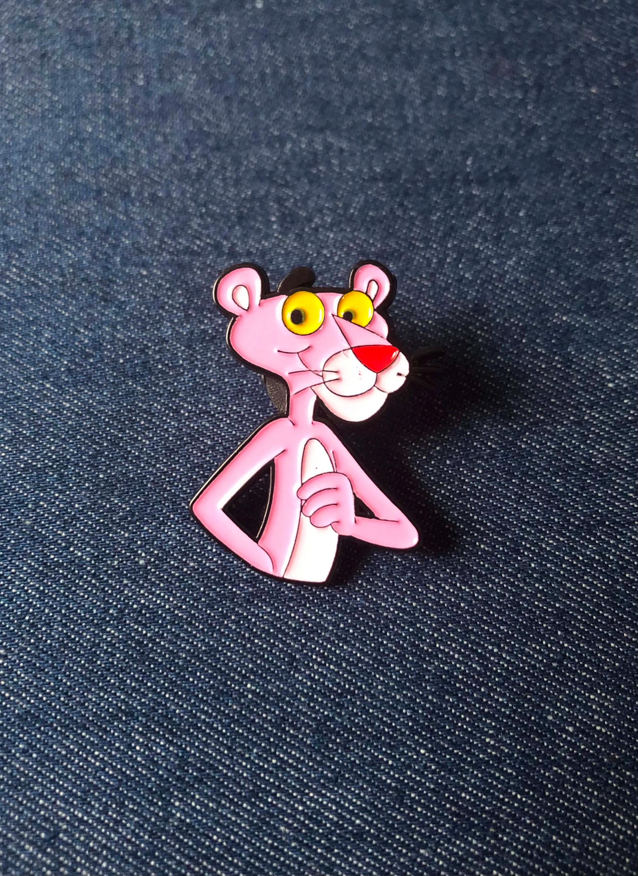 Pink Panther Pin - Etsy