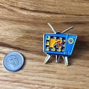 MTV-Music Television- 80's/90's Mini TV Collector Pin