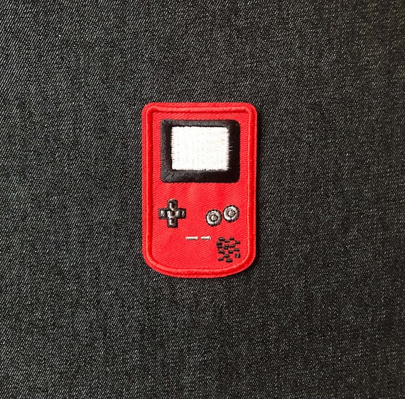 Retro Handheld Gaming Console- Embroidered (Iron/Sew On) Battle Vest/Jacket Patch