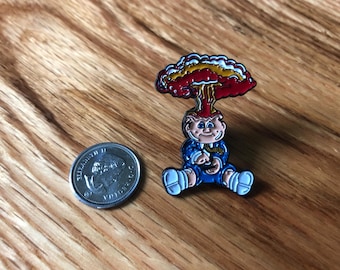 Garbage Pail Kids- Adam Bomb/Blasted Billy- Retro 80's Collector Pin