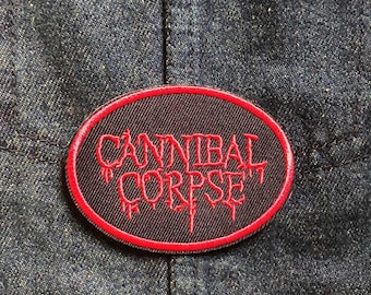 Cannibal Corpse- Embroidered (Iron/Sew on) Death Metal Battle Jacket Patch