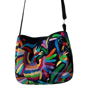 Crossbody bag, Hand embroidered bag, colorful, Mexican embroidery, Mexican crossbody,  artisanalcrossbody