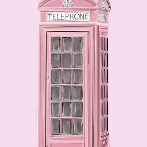 Pink Telephone Booth - Digital Download
