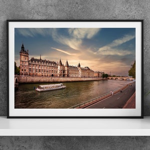 Printable Paris France Photography Poster - La Conciergerie - Digital Download Wall Art