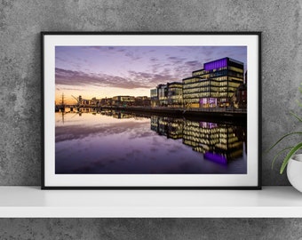 Afdrukbare Dublin Ierland Fotografie Poster - City Quay - Digitale Download Wall Art