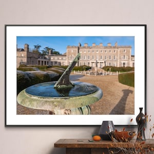 Printable Maynooth Kildare Ireland Photography Poster - Sun Dial at Carton House - Digital Download Wall Art