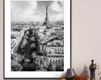 Paris Streets Black and White Printable - Etsy