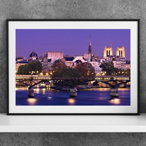 Printable Paris France Photography Poster - Ile de la Cité - Digital Download Wall Art
