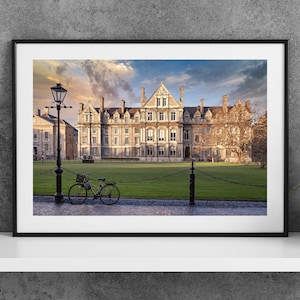 Printable Dublin Ireland Photography Poster - Graduates Memorial Building Trinity College - Digital Download Wall Art