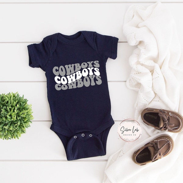 Groovy Cowboys Baby Onesie | Cowboys Baby Onesie | Cowboys team mascot Onesie | newborn Onesie | Cowboys Baby bodysuit | Cowboys baby gift