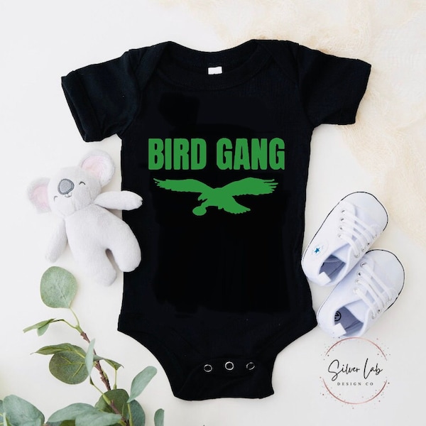 BIRD GANG Eagle baby Onesie | Football Onesie | Baby onesie bodysuit | Groovy Baby Onesie | Birds Baby Onesie | Sunday football baby gift |