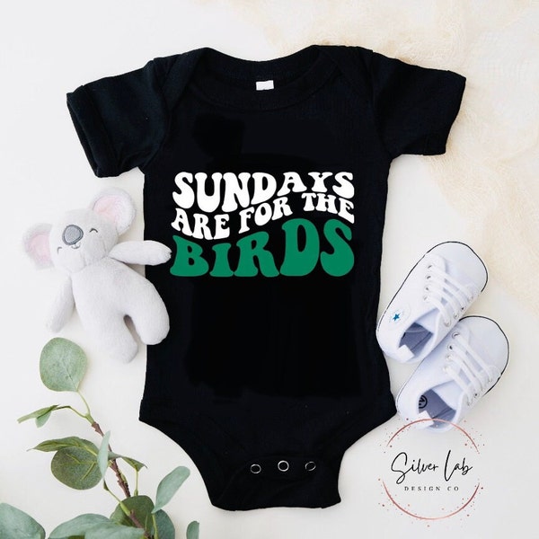 Sundays are for the birds Onesie | Football Onesie |  Baby onesie bodysuit | Groovy Baby Onesie | Baby Onesie | Sunday football baby gift