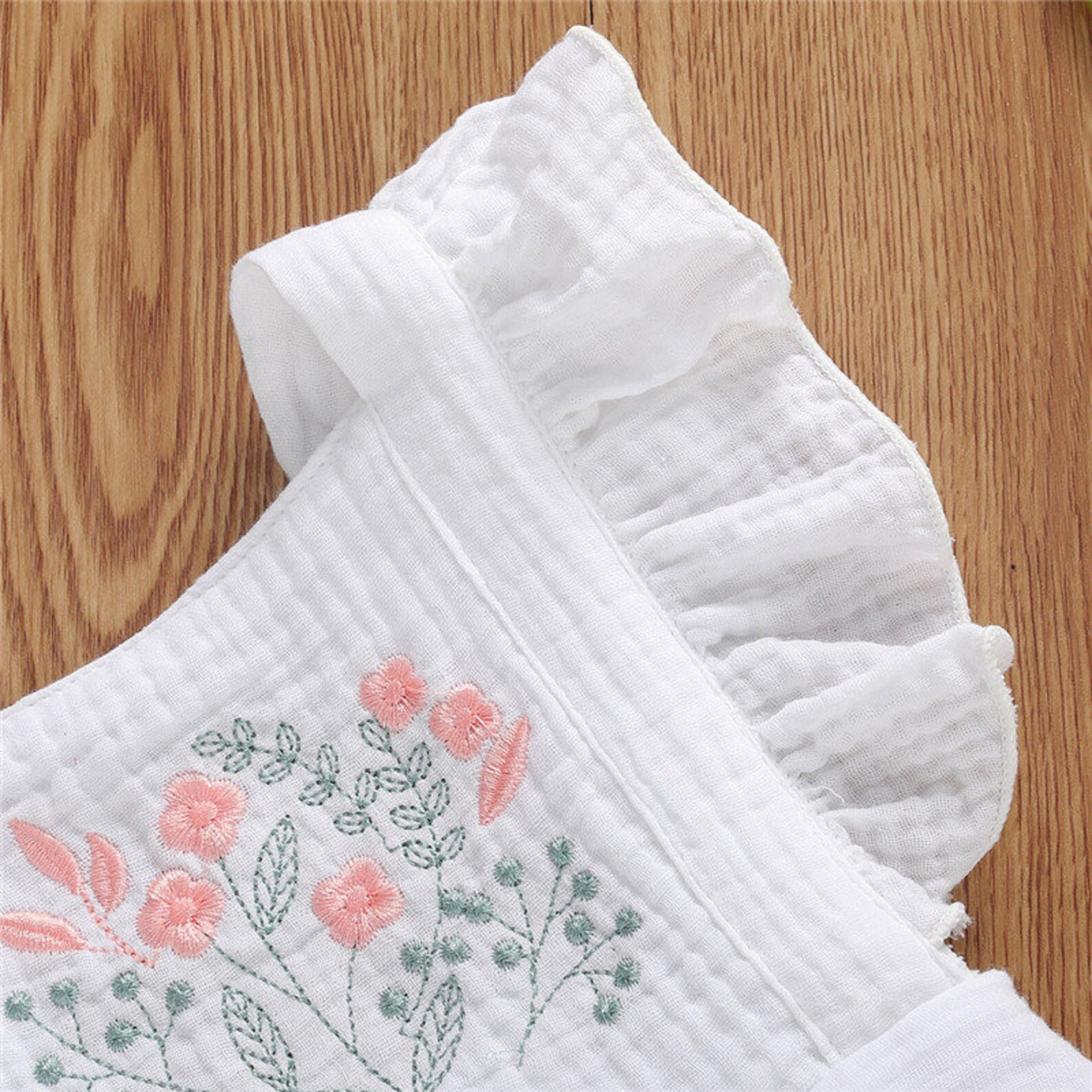 Baby Girl Clothes Floral Embroidered Baby Girl Romper Baby Etsy