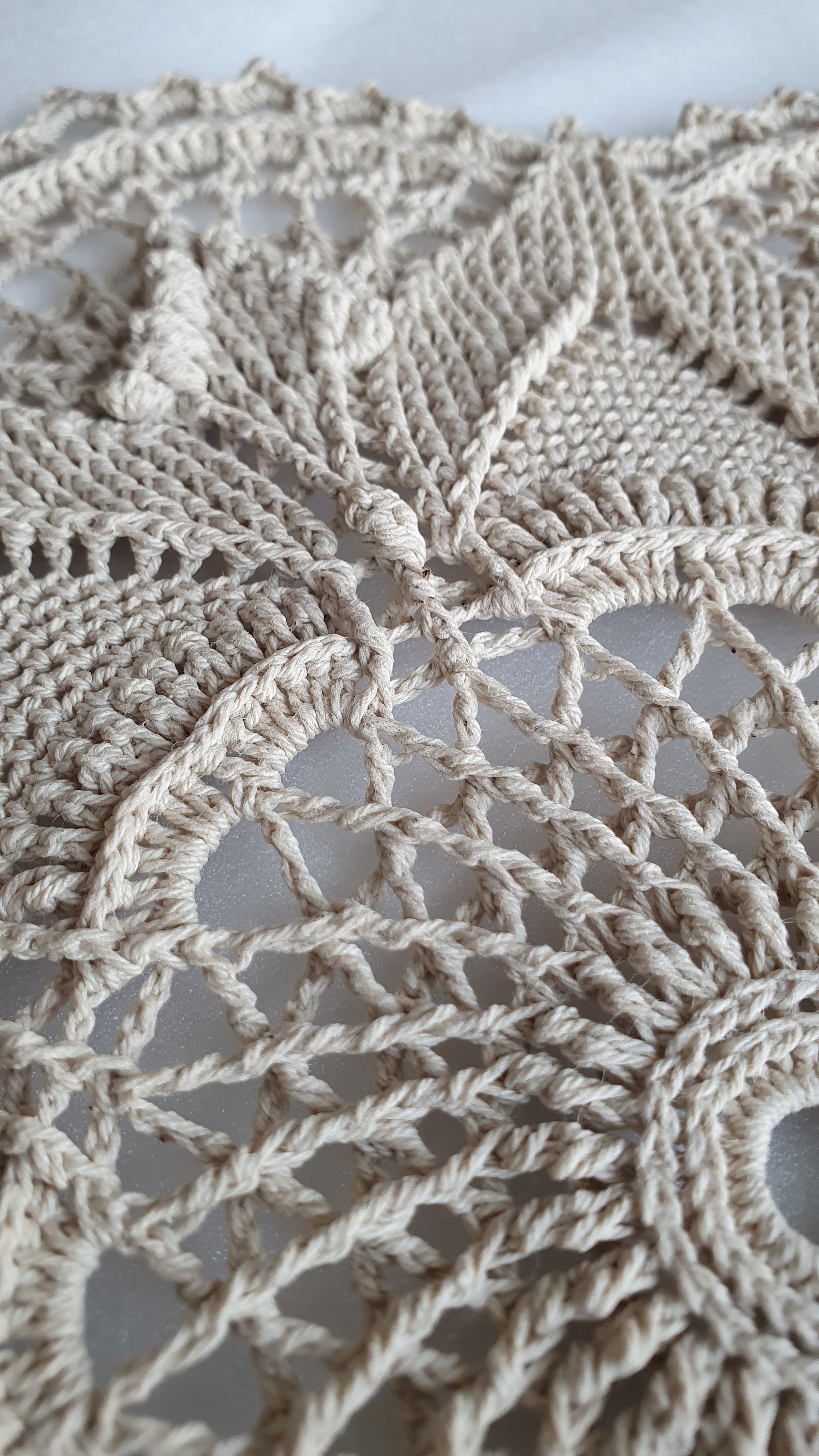 11 Large Round Crochet Doily, Textured Doily, Handmade Tablelinen, Cozy ...
