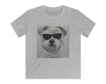 Whimsical Maltese T-shirt - Captivating Canine Charm - Magical Fashion Statement