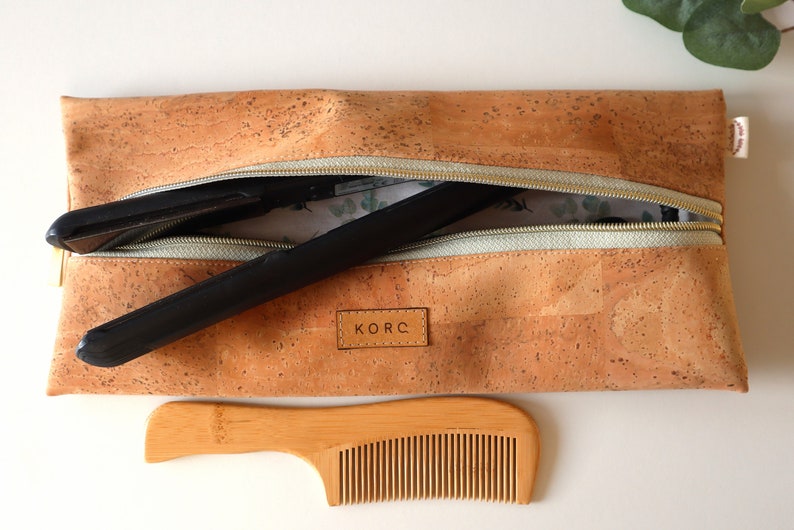 MARINA Cork straightener bag Natur