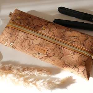 MARINA Cork straightener bag Gold