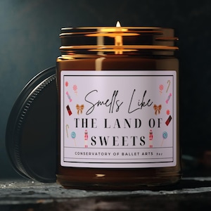Amber The Land of Sweets Nutcracker Candle | Nutcracker Candle | Nutcracker Gift | Ballet Candle | Dancer Teacher Gift | Ballet Gift